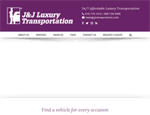 Tablet Screenshot of jjtransportation.com